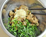 塩麹大葉納豆詰め油揚げ焼き ちりめんのせ作り方1写真