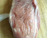 簡単！豚モモ肉の茹で豚作り方2写真