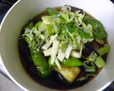 茄子としし唐の揚げ浸し作り方4写真