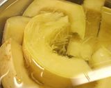 糸ウリと豚肉の　酢麺つゆ炒め作り方5写真