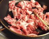 糸ウリと豚肉の　酢麺つゆ炒め作り方7写真