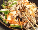 糸ウリと豚肉の　酢麺つゆ炒め作り方8写真