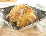 糸ウリと豚肉の　酢麺つゆ炒め作り方10写真
