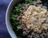 野沢菜漬けで三色そぼろ丼作り方5写真