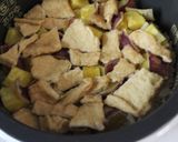 秋の味覚!シンプル油揚げ入りさつま芋ご飯作り方4写真