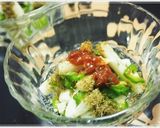 長芋とおくらのとろろ昆布和え　梅わさび風作り方3写真