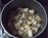 コロコロ大根の甘辛そぼろ煮(*^^)v作り方3写真
