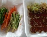 パリ鶏肉の甘酢ダレ丼作り方2写真