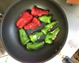簡単☆ピーマンとナスのヘルシー肉詰め作り方7写真