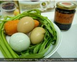 黑菇醬蔬菜烘蛋．柯媽媽の植物燕窩作り方1写真