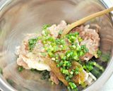 レンジで簡単♪梅干しと浅葱入り鶏団子作り方2写真
