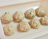 レンジで簡単♪梅干しと浅葱入り鶏団子作り方3写真