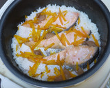 鮭の炊き込みご飯。作り方5写真