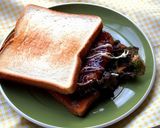 甘辛マスタード照り焼きチキンサンド作り方5写真