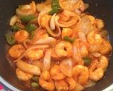 野菜入りエビチリ♡作り方4写真