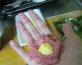 中からとろり♡チーズ入りピーマンの肉詰め作り方7写真