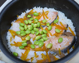 鮭の炊き込みご飯。作り方6写真