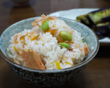 鮭の炊き込みご飯。作り方7写真