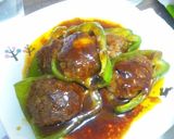 中からとろり♡チーズ入りピーマンの肉詰め作り方13写真