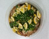 ☆レンジ料理☆蒸し鶏のレモン小ネギ添え作り方5写真