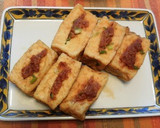 厚揚げのネギ味噌豆板醤はさみ焼き作り方5写真