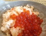 秋☆鮭と醤油イクラで海の親子丼作り方2写真