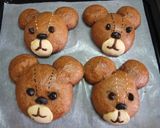 テディ風くまさんパン作り方15写真