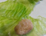 明太子ご飯の焼きロールキャベツ作り方4写真