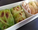 明太子ご飯の焼きロールキャベツ作り方8写真