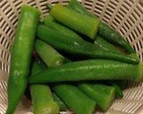 たこ、きゅうり、おくらの酢の物作り方2写真