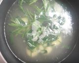 冷凍エビとほうれん草のスープ♡作り方3写真