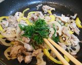 豚薄切り肉とレンコンの大葉コンソメ風味作り方7写真