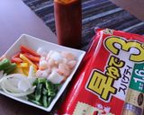 カラフル海鮮ナポリタン作り方1写真