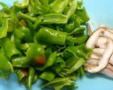 ししとうと小えびの炒め物作り方1写真