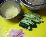 そうめんかぼちゃの中華和え作り方2写真