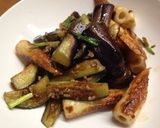 茄子とちくわのそぼろ炒め作り方4写真