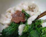 鶏肉の湯びき、モロヘイヤと梅肉和え作り方8写真