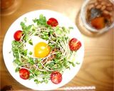 とろ～り卵のかいわれツナマヨうどん。作り方5写真