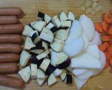 アクアコッタ（パンの野菜スープ掛け）作り方1写真