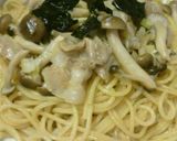 しめじと豚バラ☆和風パスタ～ネギ風味～作り方6写真