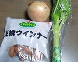 簡単に、セロリとウインナーの和風味作り方1写真