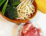 ゴーヤと豚肉の味噌炒め。作り方1写真