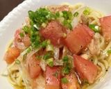 トマトとツナの冷製パスタ作り方4写真