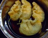 玉子を薄揚げに入れて信田煮(^−^)☆作り方8写真