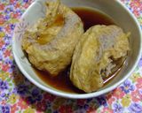 玉子を薄揚げに入れて信田煮(^−^)☆作り方13写真