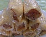 お弁当に！片手で食べやすいオムチャーハン作り方8写真