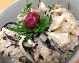 サバ缶の梅干し入り炊込みご飯作り方4写真