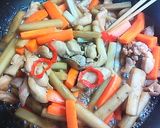 鶏肉入り 極太きんぴらごぼう作り方10写真