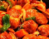 フライパン一つで簡単！揚げない酢鶏作り方7写真