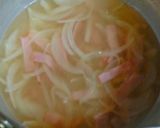 玉ねぎとベーコンのコンソメスープ作り方3写真